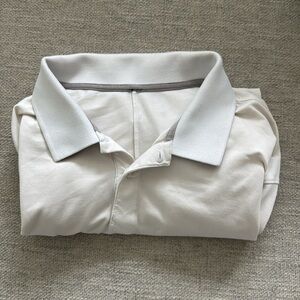 lululemon athletica Men's White Polo Shirt Pique